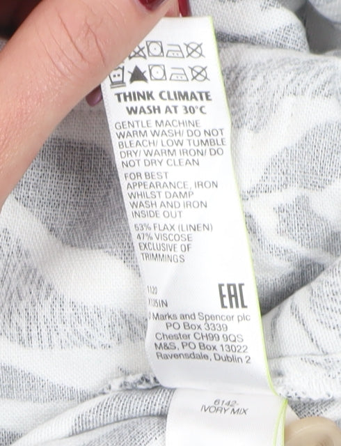 Marks and Spencer Women's Zebra Print Dress, Size 8