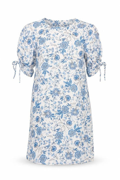 H&M Women's Blue Floral Shift Dress, Size 6