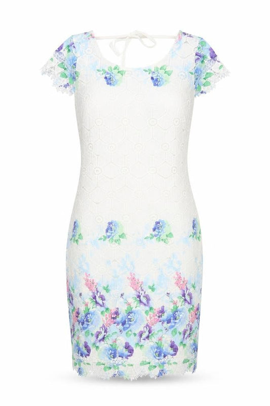 Izabel London Women's Cap Sleeve Floral Dress