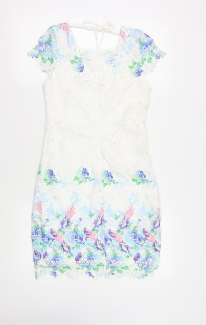 Izabel London Women's Cap Sleeve Floral Dress