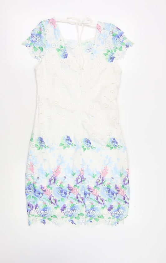 Izabel London Women's Cap Sleeve Floral Dress