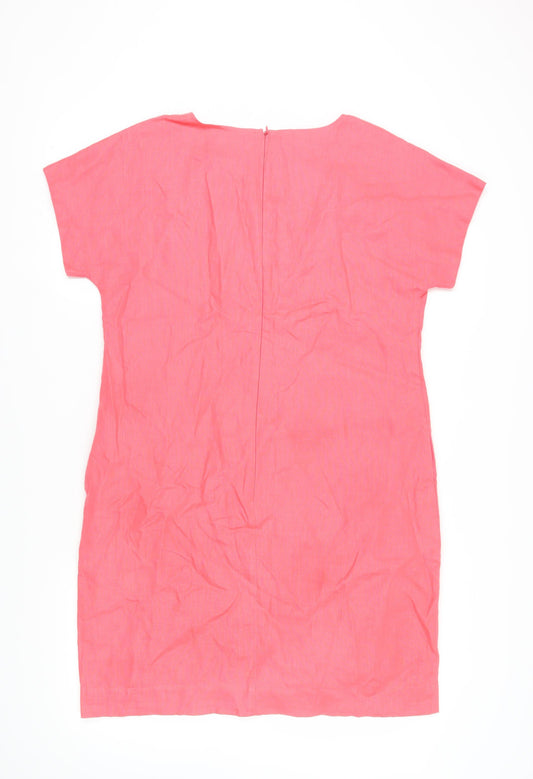 Pure Collection Women's Pink Shift Dress Size 16