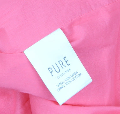 Pure Collection Women's Pink Shift Dress Size 16
