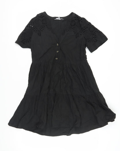 Red Herring Women's Black A-Line Dress Size 8