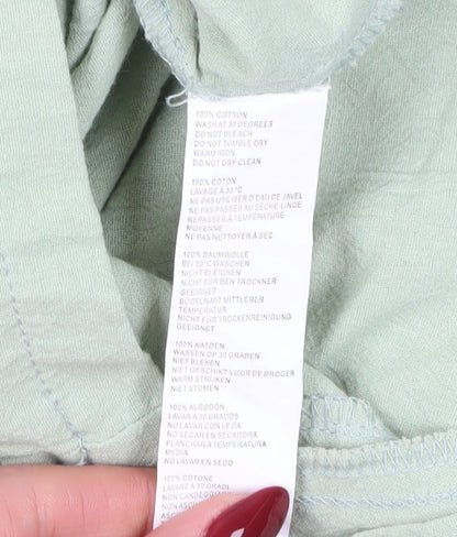 Boohoo Women's Green Cotton Jumpsuit, Size 14