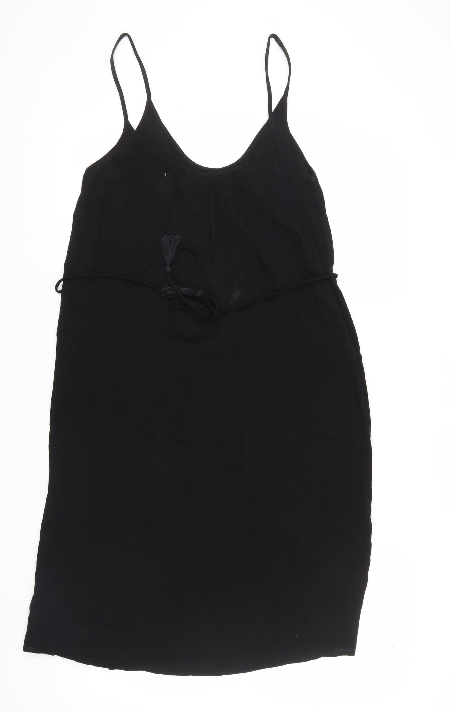 H&M Women's Black Slip Dress, Size 10, Casual Summer