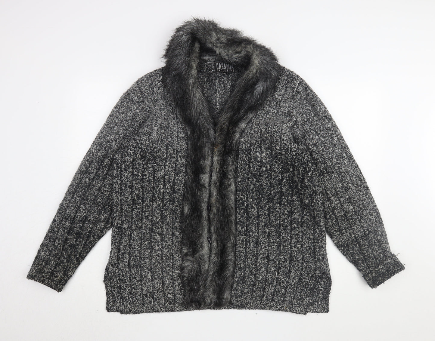 Womens UK Size One Size Casamia Grey Basic Jacket