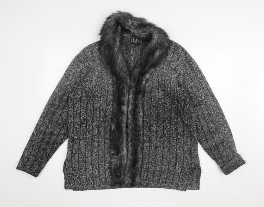 Womens UK Size One Size Casamia Grey Basic Jacket