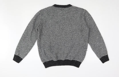 Next Men's Black V-Neck Pullover Jumper M