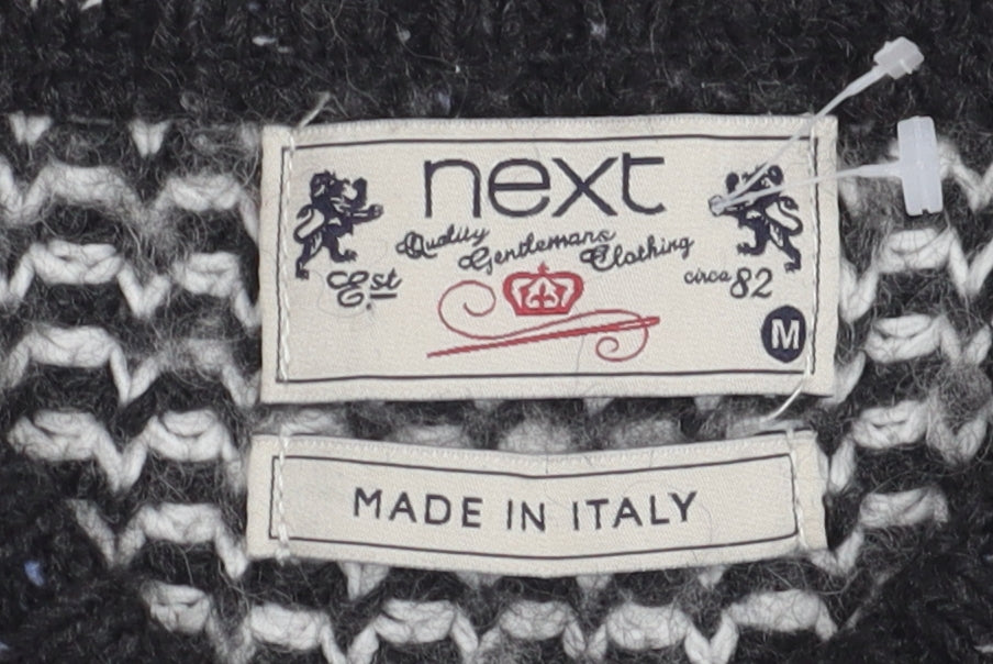 Next Men's Black V-Neck Pullover Jumper M