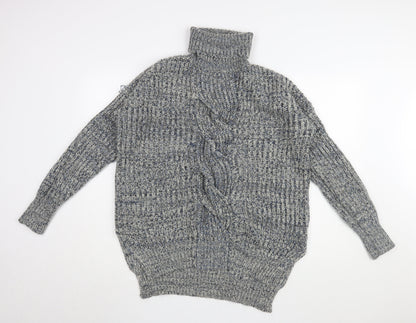Womens UK Size L QED London Grey Pullover Jumper