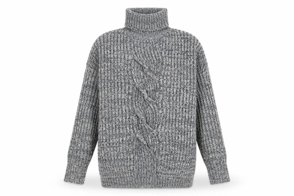 Womens UK Size L QED London Grey Pullover Jumper