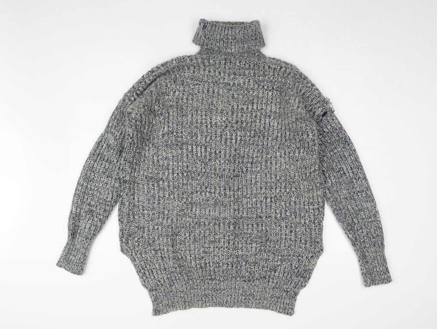 Womens UK Size L QED London Grey Pullover Jumper