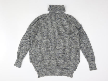 Womens UK Size L QED London Grey Pullover Jumper