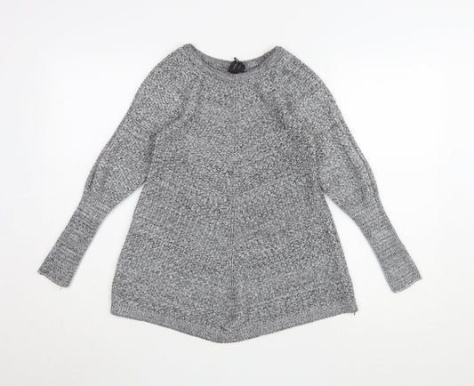Womens UK Size 10/12 Izabel London Grey Pullover Jumper