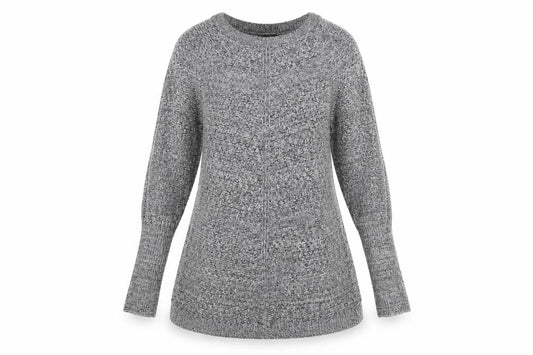 Womens UK Size 10/12 Izabel London Grey Pullover Jumper