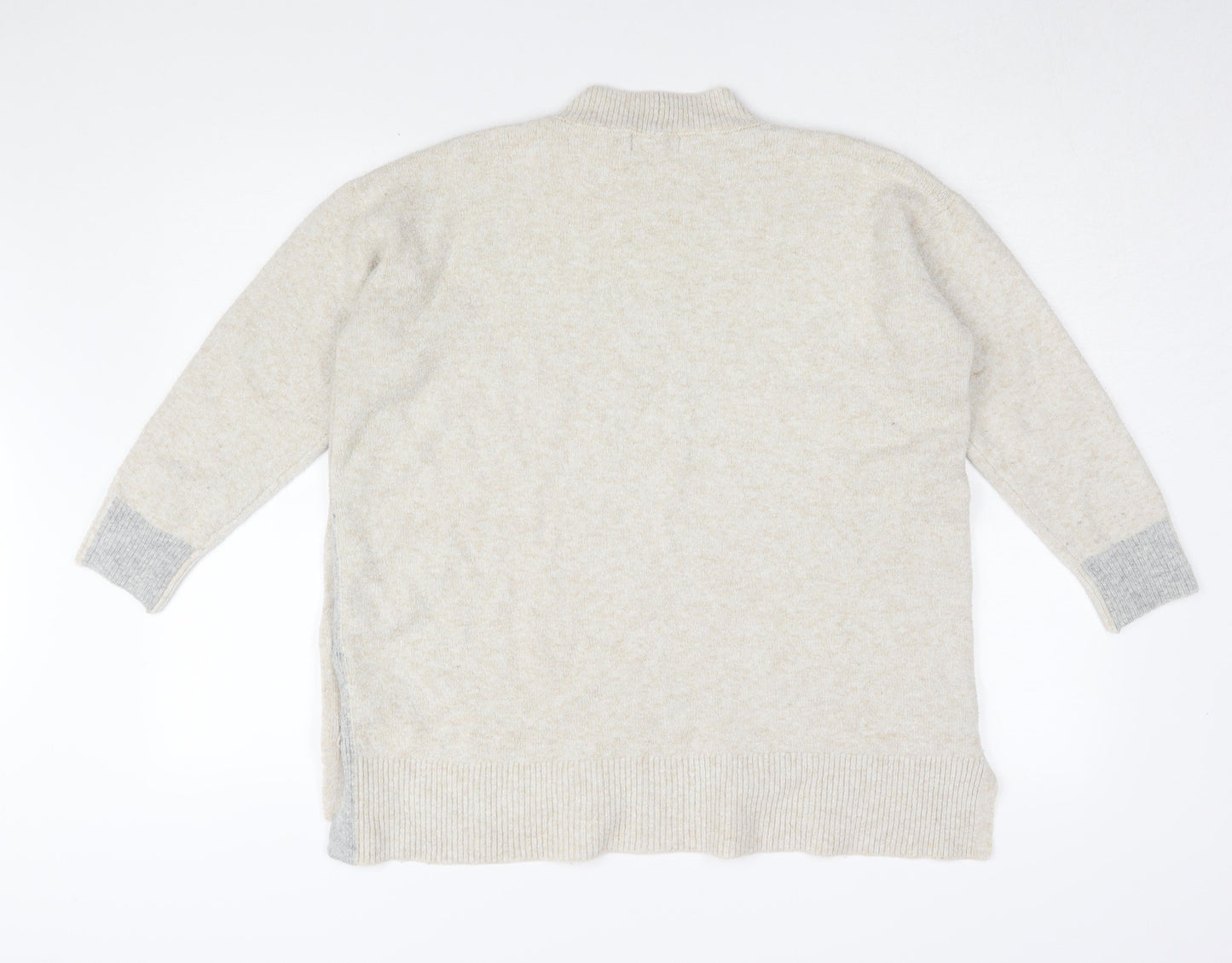 Womens UK Size L NEXT Beige Pullover Jumper