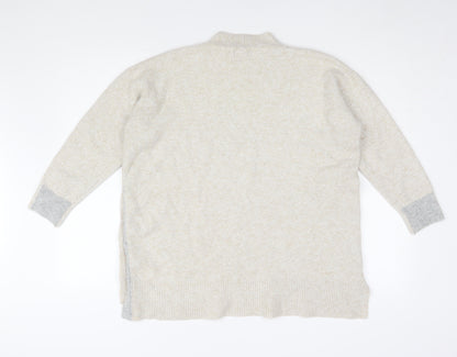 Womens UK Size L NEXT Beige Pullover Jumper