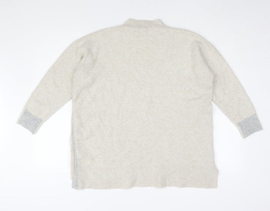 Womens UK Size L NEXT Beige Pullover Jumper