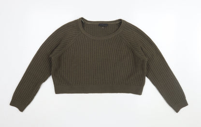 Womens UK Size 10 Topshop Green Jumper Jumper