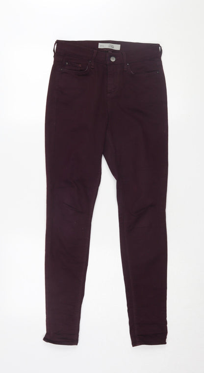 Topshop Women's Purple Skinny Jeans Size 8