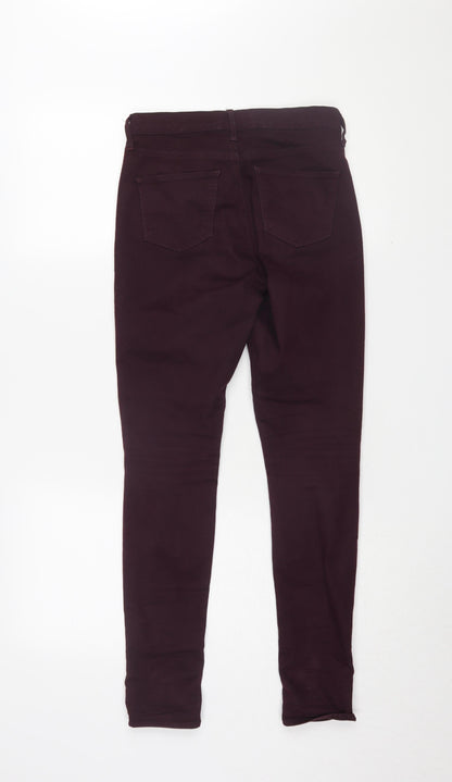 Topshop Women's Purple Skinny Jeans Size 8