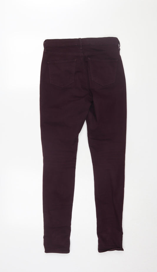 Topshop Women's Purple Skinny Jeans Size 8