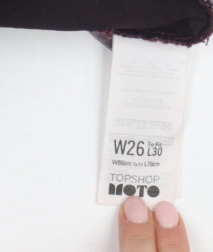 Topshop Women's Purple Skinny Jeans Size 8