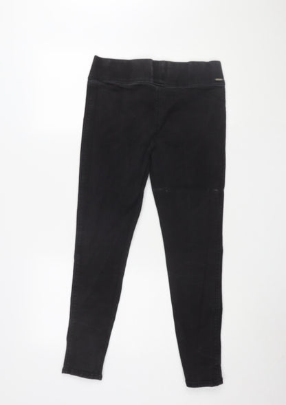 Mango Women's Black Slim Jegging Size 8 Stretch Denim