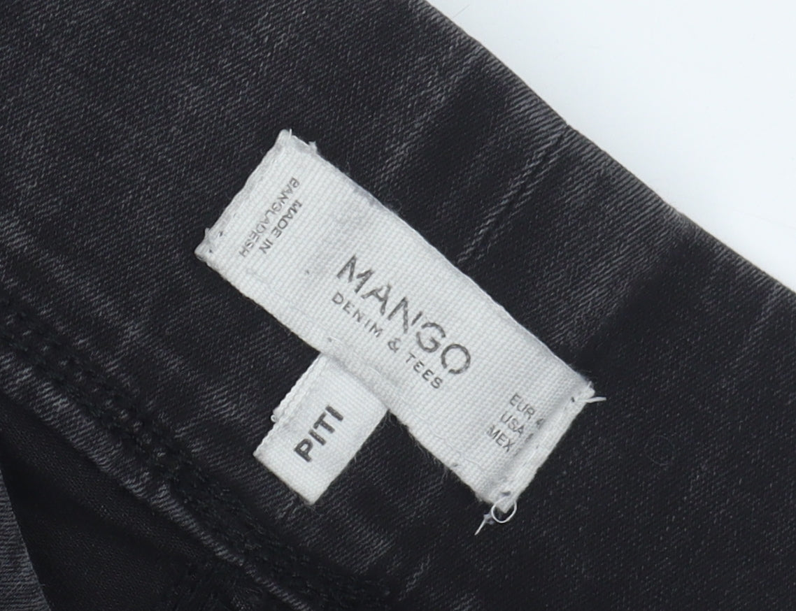 Mango Women's Black Slim Jegging Size 8 Stretch Denim
