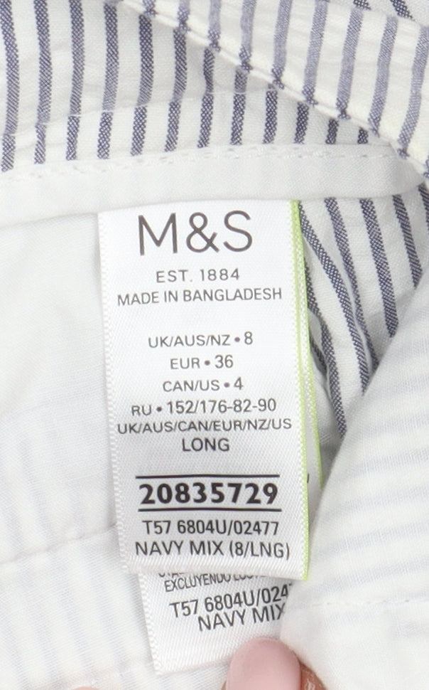 Womens UK Size 8 Marks and Spencer Regular Fit  Multicoloured Trousers