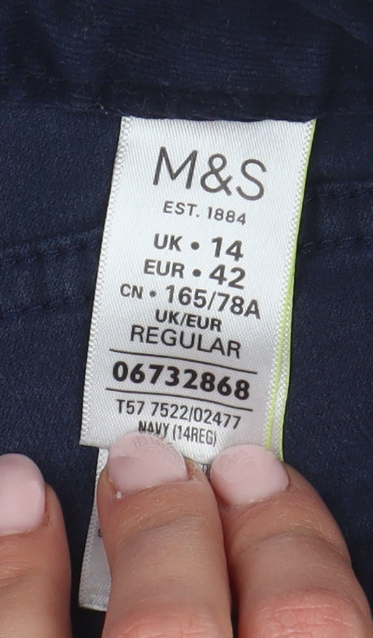 Womens UK Size 14 Marks and Spencer Regular Fit Skinny Blue Jeans