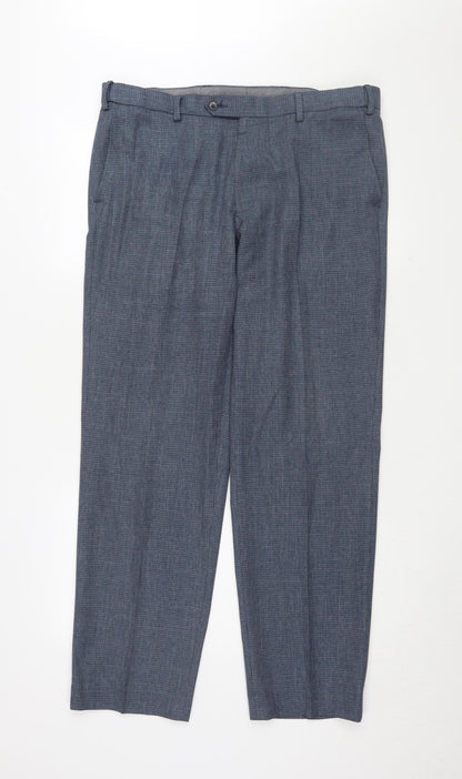 Marks and Spencer Men's Blue Dress Pants Size 36
