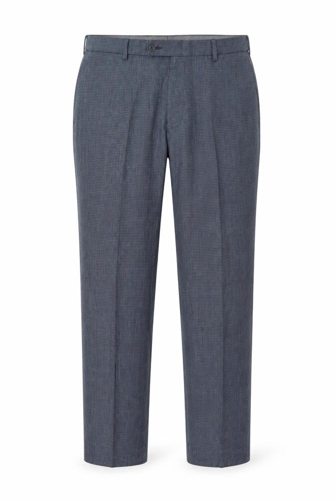 Mens UK Size 36 Marks and Spencer Regular Fit Dress Pants Blue Trousers