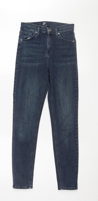 Topshop Women's Blue Skinny Jeans Size 10