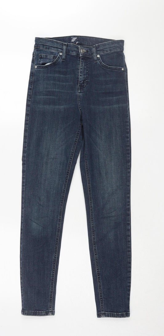 Topshop Women's Blue Skinny Jeans Size 10