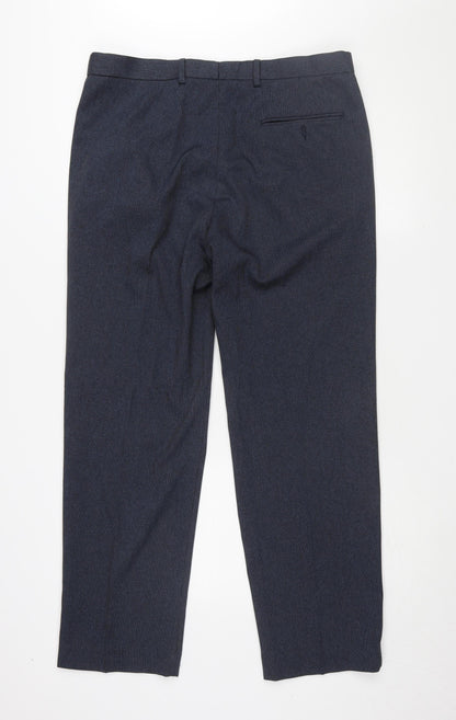 Marks and Spencer Men's Blue Dress Pants Size L