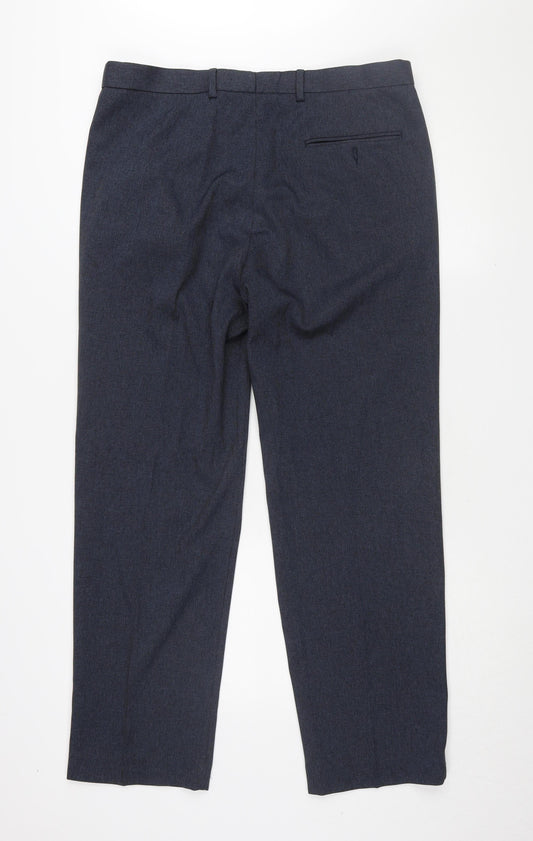 Marks and Spencer Men's Blue Dress Pants Size L