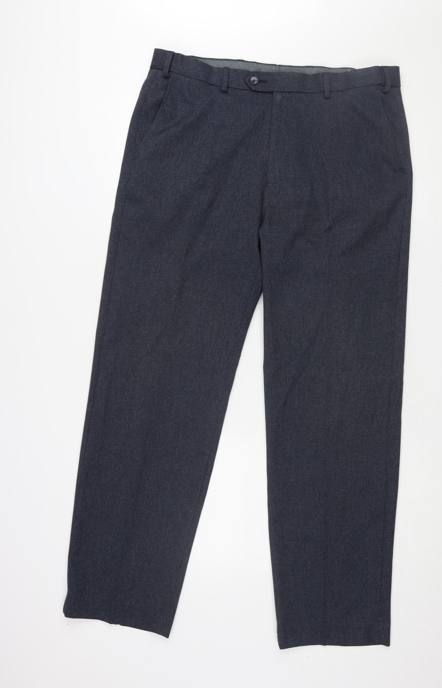 Marks and Spencer Men's Blue Dress Pants Size L