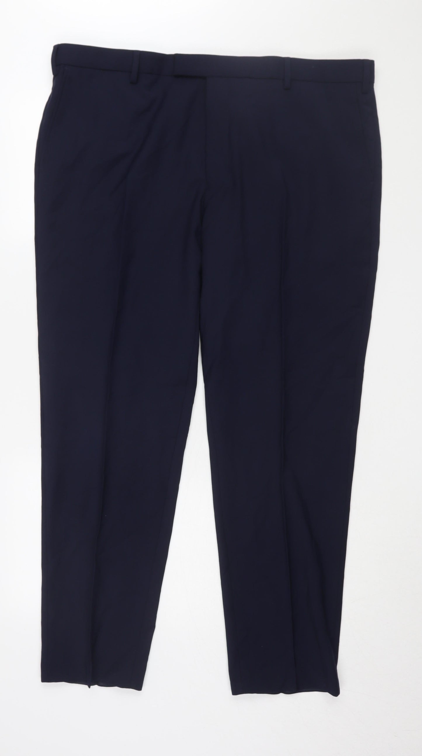 Marks and Spencer Men's Blue Dress Pants, Size XL