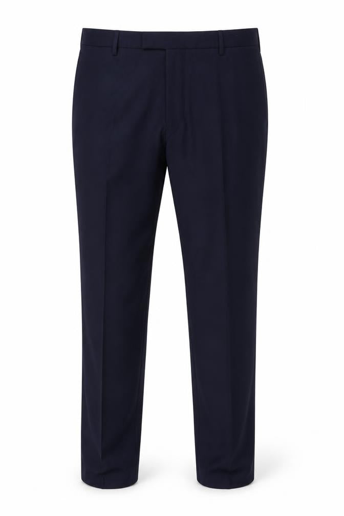 Mens UK Size XL Marks and Spencer Regular Fit Dress Pants Blue Trousers