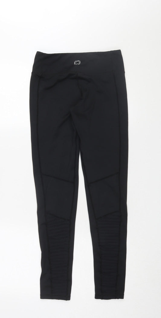 Yoga Leggs Women's Black Stretch Leggings, Size S