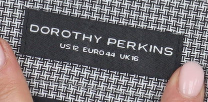 Womens UK Size 16 Dorothy Perkins Regular Fit Cropped Grey Trousers