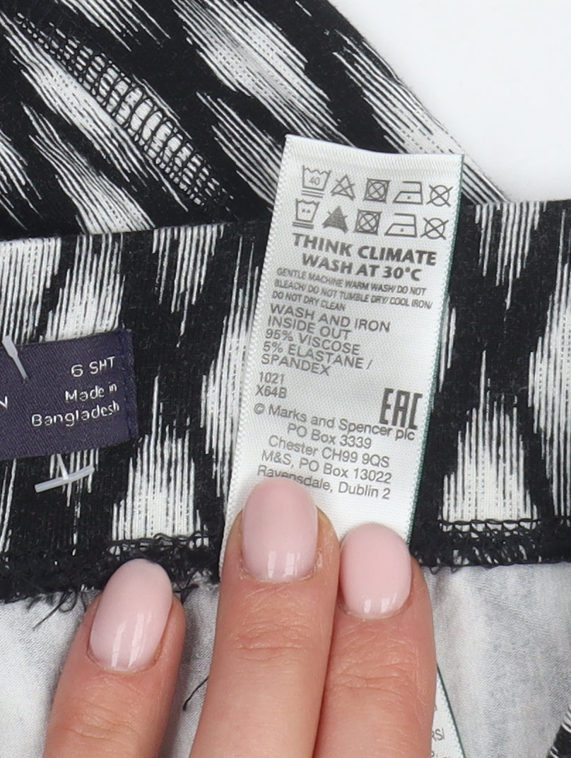 Womens UK Size 6 Marks and Spencer   Black Trousers