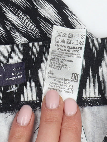 Womens UK Size 6 Marks and Spencer   Black Trousers