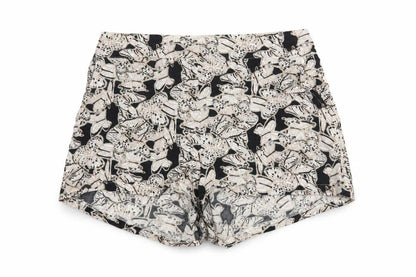 Boohoo Women's Black & White Floral Shorts, Size 12