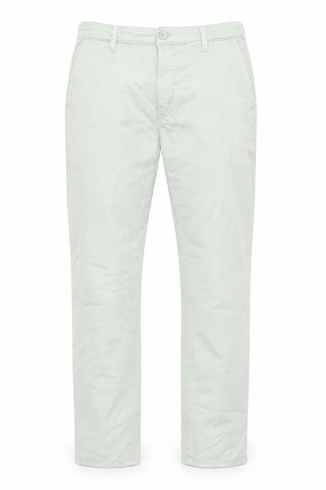 Mens UK Size 28 AG Classic Fit Chino Light Green Trousers