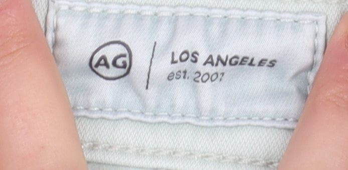 AG Men's Light Green Chino Trousers Size 28