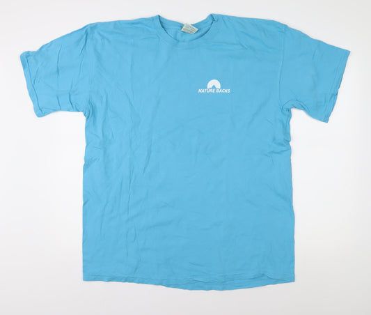 Mens UK Size XL Comfort Colors Blue  T-Shirt