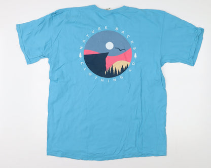 Mens UK Size XL Comfort Colors Blue  T-Shirt